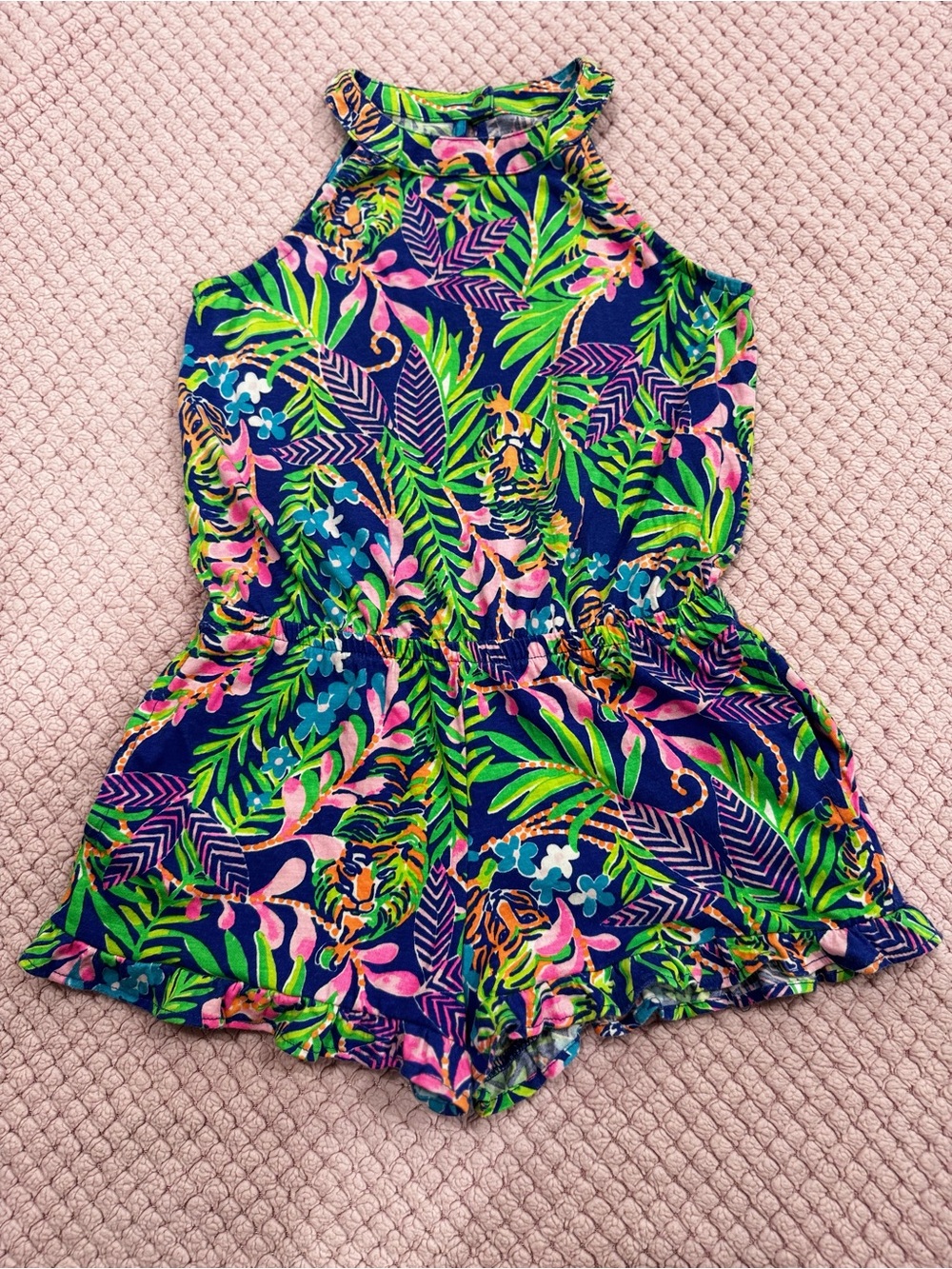 S(4/5) Lilly Pulitzer Tropical Print Romper